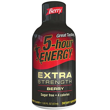 5-Hour Energy Extra Strength Dietary Supplement, Berry, 4 Count