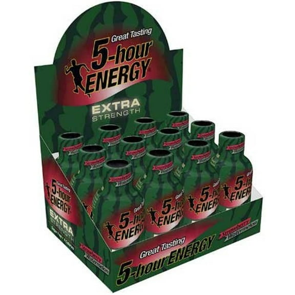 5 Hour Energy Extra Strength Strawberry Watermelon Energy Shots, 1.93 Fluid Ounce -- 216 Per Case.