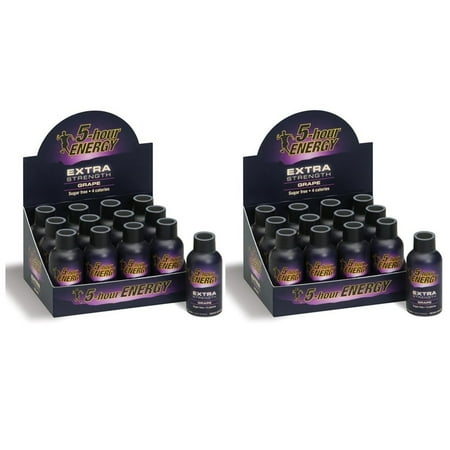 5 Hour Energy Shot Extra Strength Grape- 24 Pack of 2 Ounce Bottles