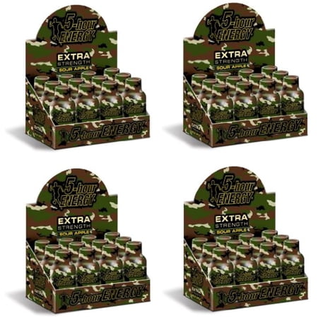 5 Hour Energy Shot Extra Strength Sour Apple- 48 Pack Of 2 Ounce Bottles