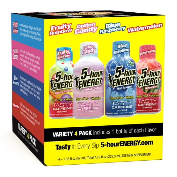 5-hour ENERGY Shot, Variety, 1.93 fl oz, 4 Count