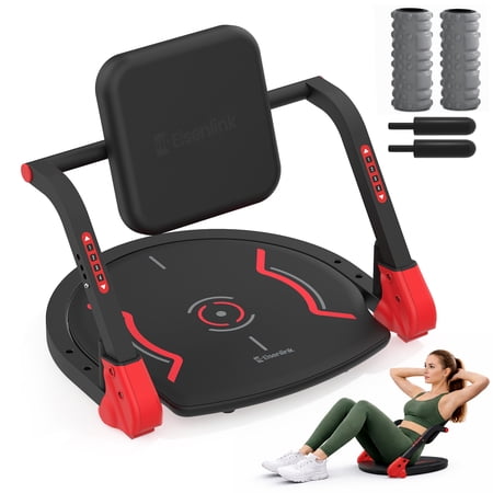 ARVIVO 5-in-1 ABMAX Sit Up Machine with Flat Backrest& Foam Roller 3 Adjustable Resistance Levels Ab Exercise Equipment for All Ages 330lbs
