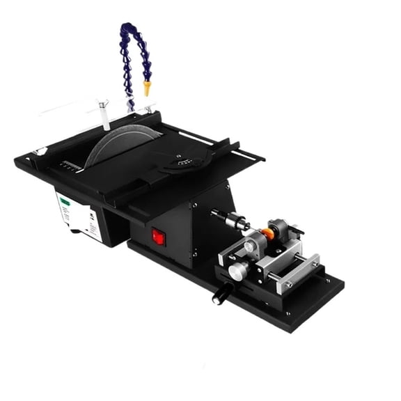 5 IN 1 Multifunctional Desktop Polishing Machine Jade Carving Grinding Cutting Machine Round Bead Punching Machine ,Easy to Use