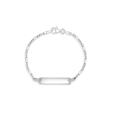 Sterling Silver Figaro ID Identity Bracelet Adult & Child | Sayers