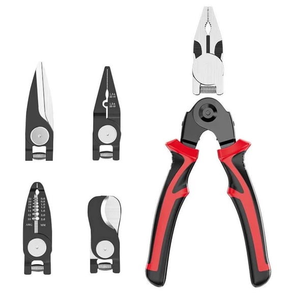 5 In 1 All Purpose Versatile Heavy Duty Tool Kit Multifunctional Pliers 5 In 1 Versatile Tool Kit DualColor PVC Handle Pliers