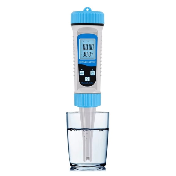5 In 1 Bluetooth Water Quality Tester TDS/PH/Salinity/Temp/EC Meter For Hydroponics Aquariums Pools Water Quality Detector ,Accurate and Reliable