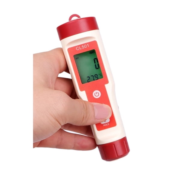 5 In 1 Chlorine Meter PH Meters ORP H2 Temp Cl2 Detector Water Quality Monitor Test Tool Filter For Swimming Pool SPA Water
