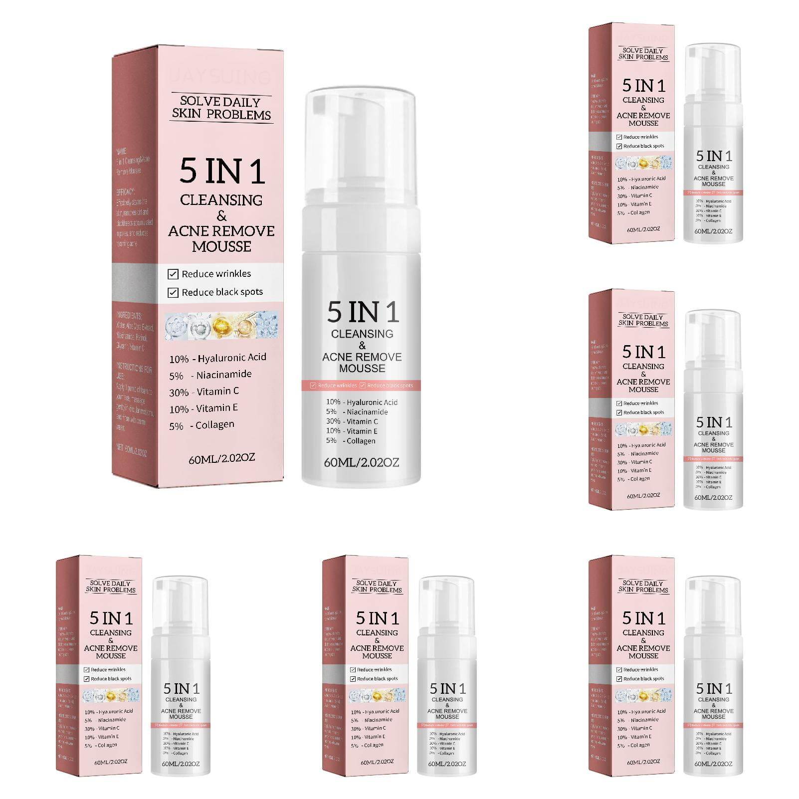 5 In 1 Cleansing Face Wash For Sensitive Skin Water Based Cleanser