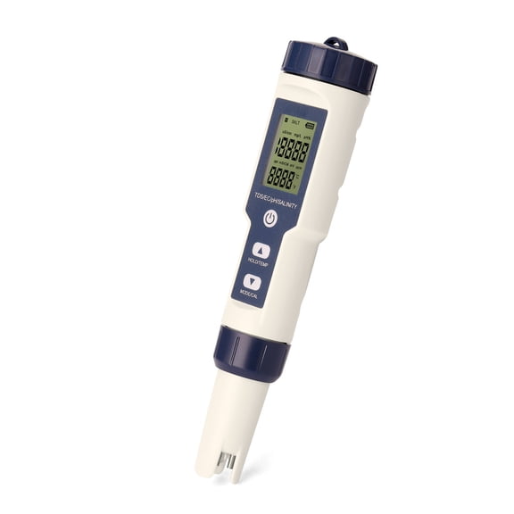 5 In 1 Digital Water Quality Detector PH/EC/TDS/Salinity/Temperature Testing Meter Multi-Function Water Quality Tester Monitor ,Multifunctional