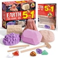 thumbnail image 1 of Piano Potato 5-in-1 Earth Treasure Dig Kit for Kids, STEM Geology Science Toy with Real Crystals & Gems, Complete Excavation Set with Tools for Boys & Girls Ages 6-12, 1 of 7