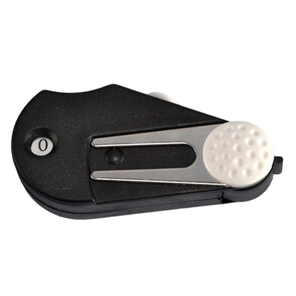 5 In 1 Folding Golfs Divot with Brush Green Fork Score Counter Grooves Tool Golfs Pitches Accessories