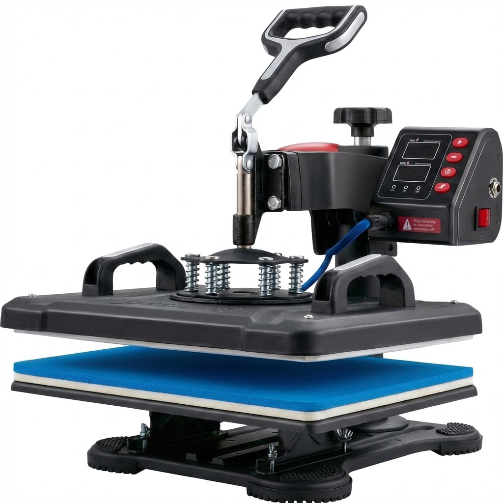 5 In 1 Heat Press Machine 12x15 Digital Control Vinyl Sublimation Printer 900W