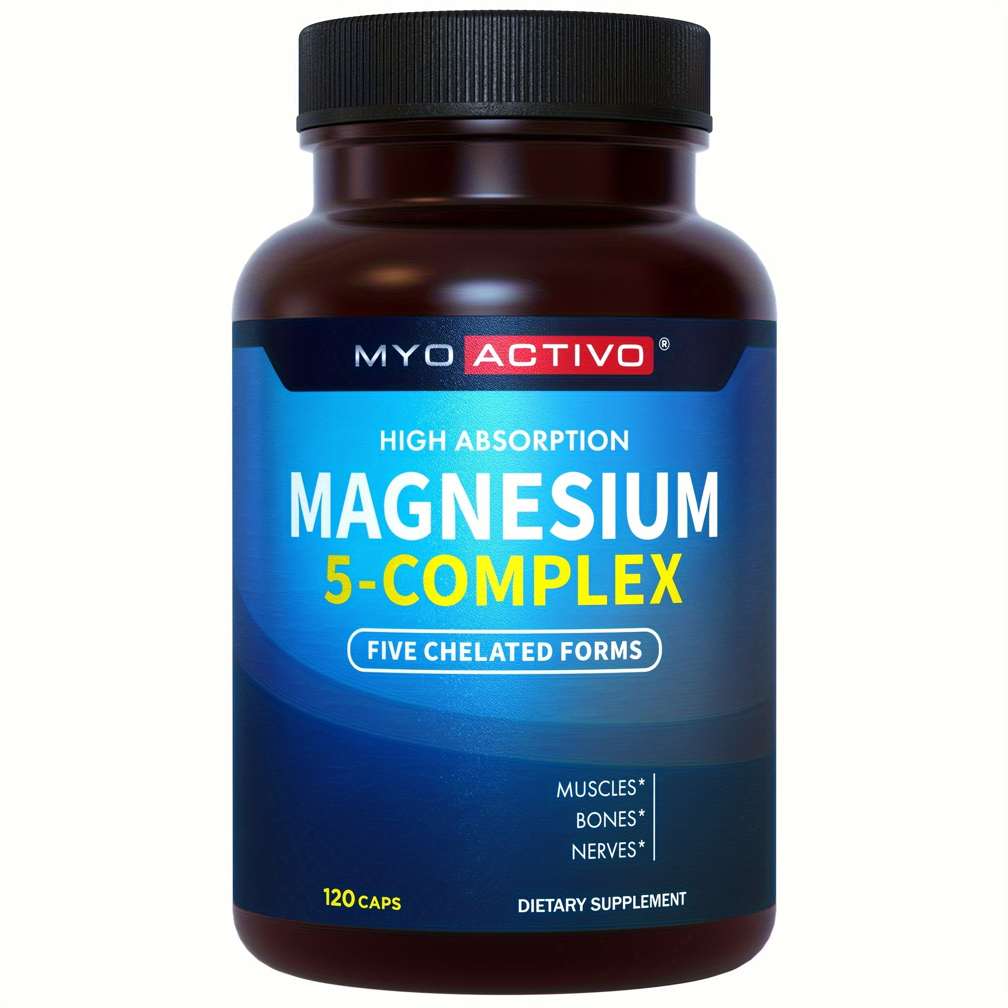 5-In-1 Magnesium Complex - High Absorption - Chelated Magnesium ...