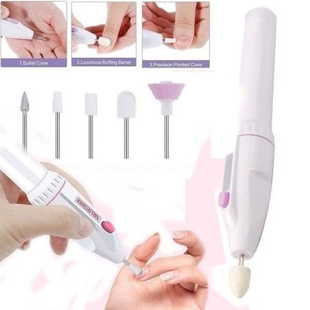 5 In 1 Manicure Pedicure Nail Drill Set Professional Electric Nail File Grinder Grooming Personal Manicure and Pedicure