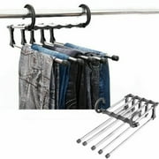 5 In 1 Multifunctional Clothes Trouser Pants Hanger Multi Layer Storage Rack Closet Space Saver