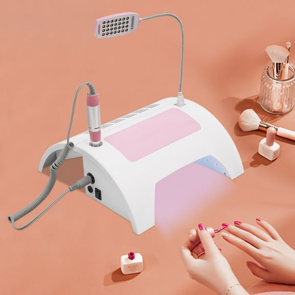 5 In 1 Nail Lamp With Dust Collector, UV/LED Light & Custom Timing