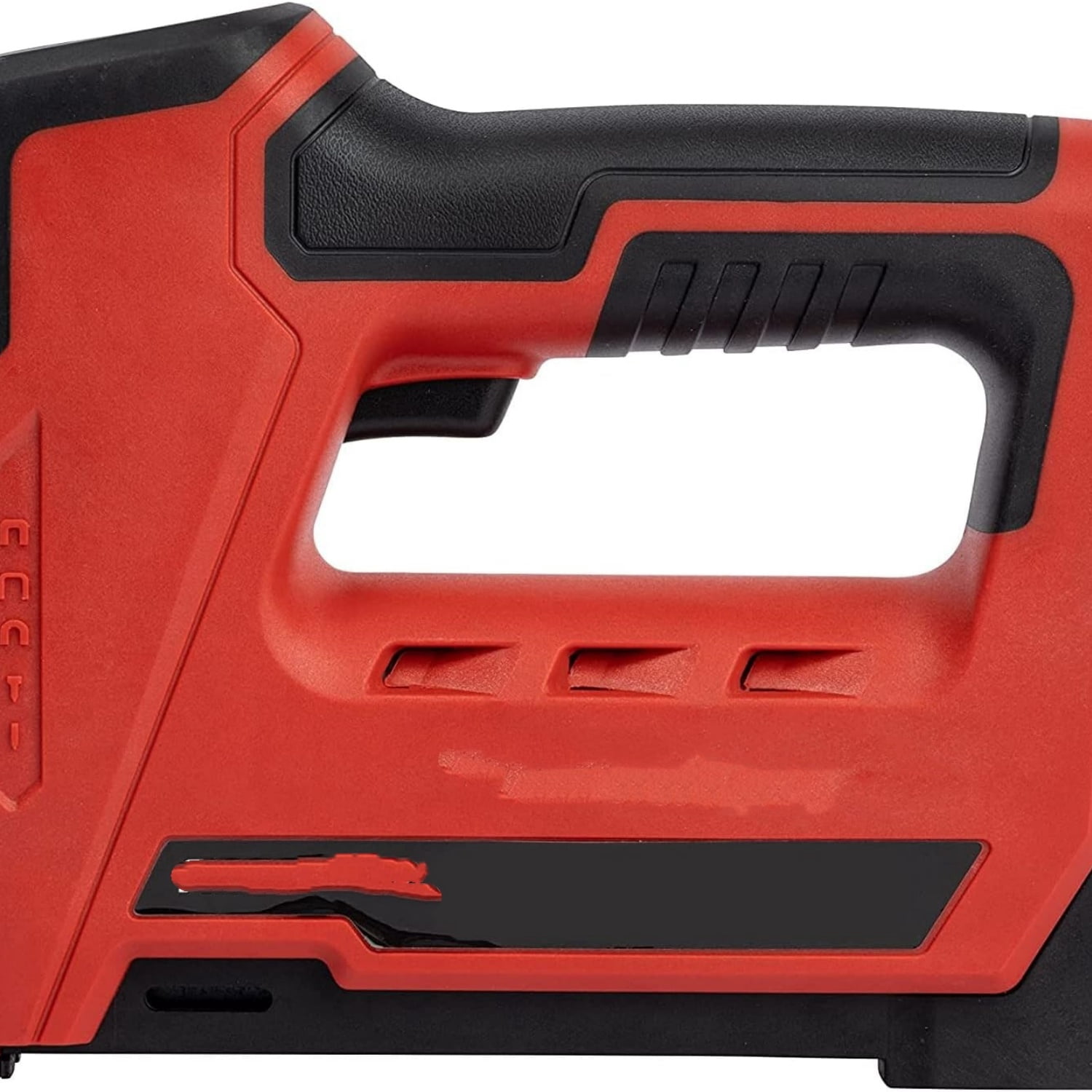 5-In-1 Professional Staple and Nail Gun, Battery Powered Wire Stapler and Brad Nailer for Upholstery, Framing, Roofing, Crafts, Fencing, Cable, Black/Red