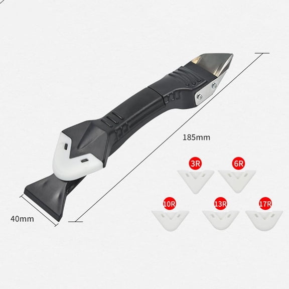 5 In 1 Silicone Remover Caulk Finisher Sealant Scraper Grout Kit Hand Tool Set