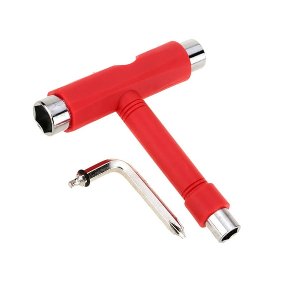 5-In-1 Skate Tool Skateboard Hardware Portable T-Key for Skateboards Longboards