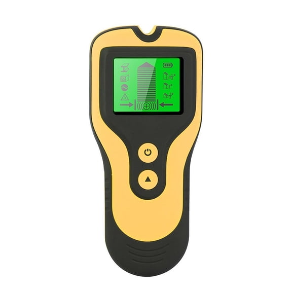 5 In 1 Wall Testing Monitor Water Purity Filter Metal Detector AC Voltage Live Wire Wood Pipe Stud Finder Wall Scanner ,Accurate and Quick - YELLOW