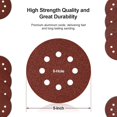thumbnail image 1 of 5 In. 80-Grit 8-Hole Pattern Vented Sanding Disc with Hook & Loop Backing (30pcs), 1 of 1