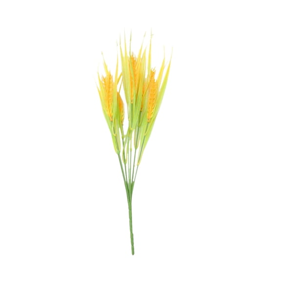 5 In A Bunch Simulation Wheat Ears, Decorative Botanical Ornament for Home, Artificial Wheat Stalk Decoration