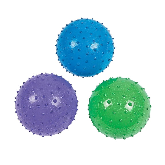 5 In Glitter Vinyl Balls - Party Favors - 12 Pieces