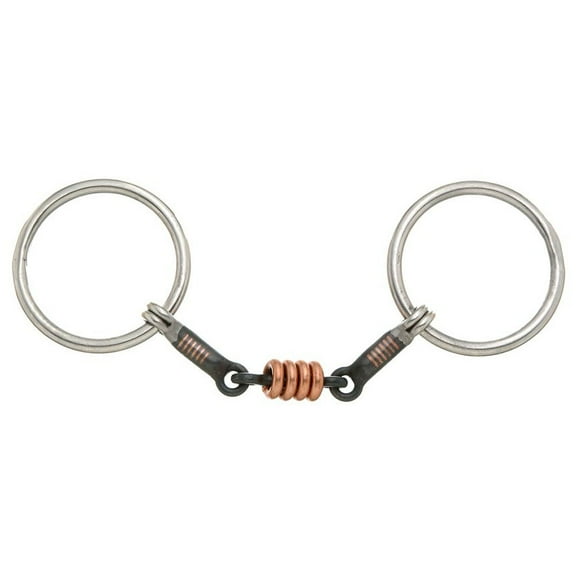 5 In Mouth Tough Kelly Silver Star 3 Piece Ring Snaffle Bit Horse Ring