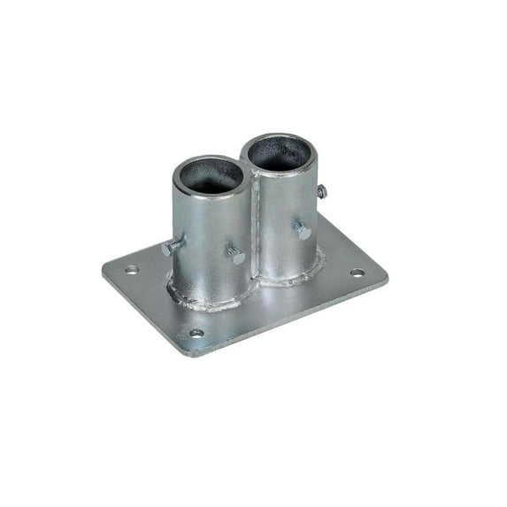 5 In. X 7 In. X 4 In. Steel Double Socket Safety Railing Pipe Option
