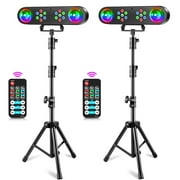 5 In1 DJ Party Light Set with Stand Mobile LED Stage Lighting Disco Effect Lights with Remote-2 Pack