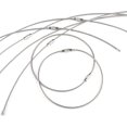 thumbnail image 1 of 5 Inch/10 Inch Wire Keychain Cable Large Stainless Steel Key Ring Loop Holder, 20/50/100 Pack, 1 of 8