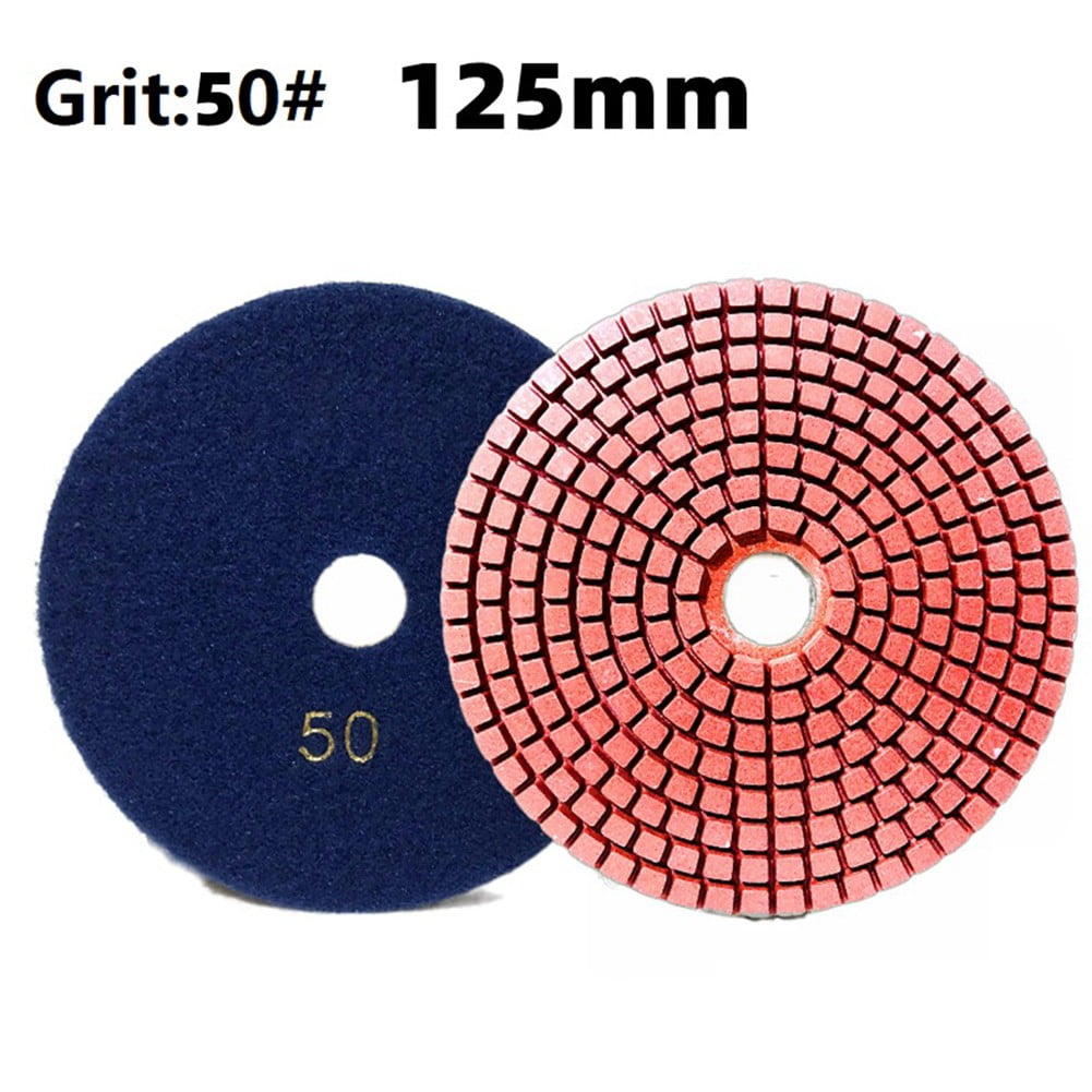 5 Inch 125Mm Dry Wet Polishing Pads Flexible Grinding Sanding Discs for