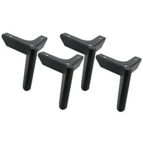 5 Inch / 12cm Metal Furniture Legs, Btowin VCF 4Pcs Modern Metal Diamond Triangle Furniture Feet Black Sofa Leg Cabinet Leg DIY Replacement Support Leg for Table Cabinet Kitchen TV Stand Desk