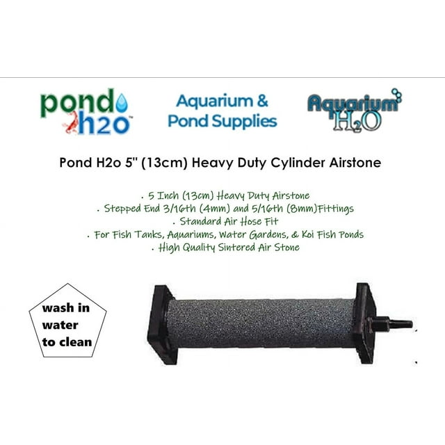 5 Inch (13Cm) Heavy Duty Bar Type Airstone Cylinder For Pond Or