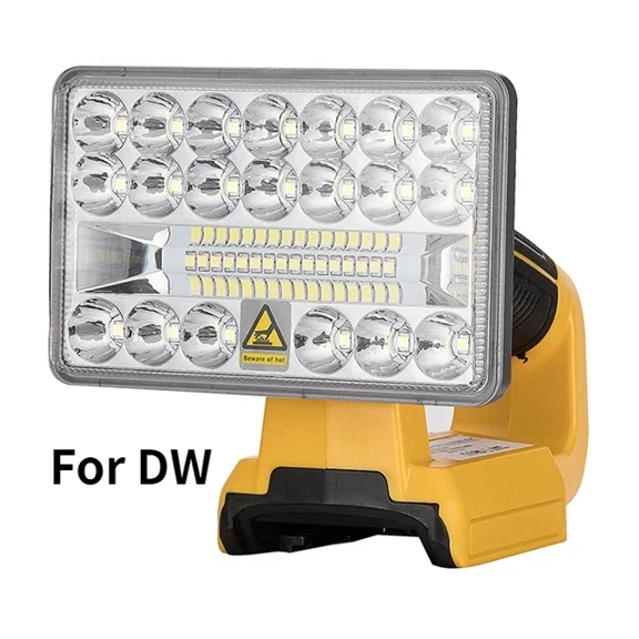 5 Inch 18W Desktop Light Suitable For Makita Bosch Dewalt Black Decker Milwaukee 14.4V-20V Lithium Battery Tool Portable Lamp
