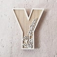 thumbnail image 1 of 5 Inch 26 Letter for Wall Decoration Flowers Can Be Painted On Wood Children'S Room Letters Wooden Letters for Crafts Name Signs Wedding Home Decoration Desktop Ornament Home Decor Happy Day!, 1 of 6