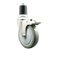 thumbnail image 1 of 5 Inch 316SS Gray Poly Swivel 1-3/4 Inch Expanding Stem Caster Lock Brake SCC, 1 of 2