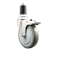 thumbnail image 1 of 5 Inch 316SS Gray Poly Swivel 1-5/8 Inch Expanding Stem Caster Lock Brake SCC, 1 of 2