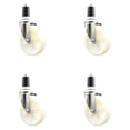 thumbnail image 1 of 5 Inch 316SS Nylon Wheel Swivel 1-1/2 Inch Expanding Stem Caster Set SCC, 1 of 2