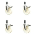 thumbnail image 1 of 5 Inch 316SS Nylon Wheel Swivel 1-1/4 Inch Expanding Stem Caster Set Lock Brake, 1 of 2