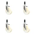 thumbnail image 1 of 5 Inch 316SS Nylon Wheel Swivel 1 Inch Expanding Stem Caster Set SCC, 1 of 2
