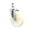 thumbnail image 1 of 5 Inch 316SS Nylon Wheel Swivel 10mm Threaded Stem Caster Service Caster, 1 of 2