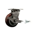 thumbnail image 1 of 5 Inch 316SS Polyurethane Caster with Ball Bearing and Brake/Swivel Lock SCC, 1 of 2
