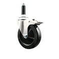 thumbnail image 1 of 5 Inch 316SS Soft Rubber Swivel 3/4 Inch Expanding Stem Caster Lock Brake SCC, 1 of 2