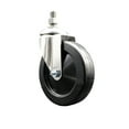 thumbnail image 1 of 5 Inch 316SS Soft Rubber Wheel Swivel 12mm Threaded Stem Caster SCC, 1 of 2