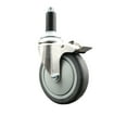 thumbnail image 1 of 5 Inch 316SS Thermoplastic Rubber Swivel 1-1/8 Inch Stem Caster Lock Brake SCC, 1 of 2