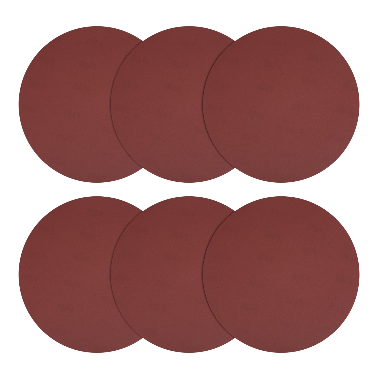 5 Inch 40/60/80/120/180/240/320 Grit Hook and Loop Sanding Disc - 70 Pcs - Great for Wood Metal Stone Walls - Aluminum Oxide Random Orbital Sander Pads, Red