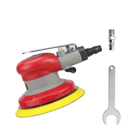 5 Inch 6 Inch Pneumatic Orbital Sander 125mm 150mm Air Sandpaper Machine Polisher Tool Professional Car Sanding Machine ,Low Vibration