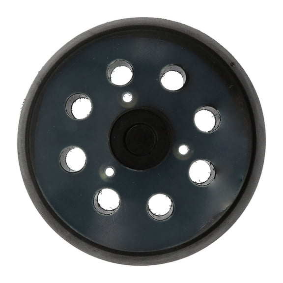 5 Inch 8 Holes Backing Pads - Hook & Loop Sander pad for Drill Tools Clean the sponge polishing disc chassis (1 Pack) (Black)