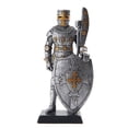 thumbnail image 1 of 5 Inch Armored Medieval Knight with Large Shield Statue Figurine, 1 of 1